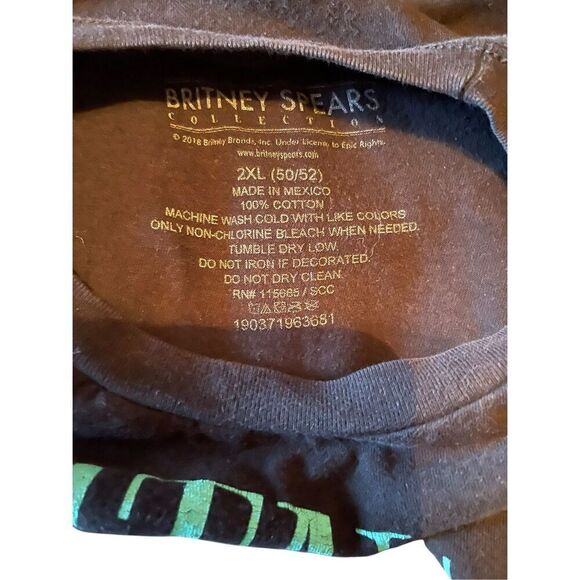 Britney Spears Collection Womens Black Baby One More Time Graphic T-Shirt 2XL - Picture 5 of 6